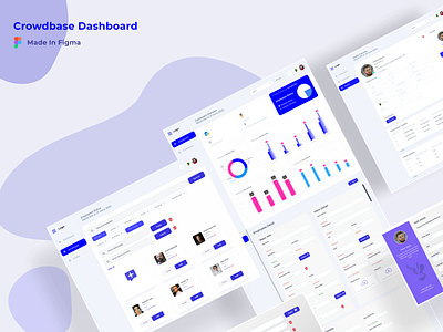 Crowdbase Dashboard Design app clean dashboard crowdbase dashboard design figma freelancing graphics hire simple design ui ui ux web app website design