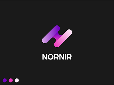 Nornir logo branding design logo typography vector