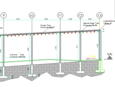 Portico de Estacion Publica de Transporte Urbano architecture civil construction design desing enginner floor foundation