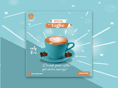 SOCIAL MEDIA BANNER FOR COFFEE banner branding coffee coffee banner design graphic design illustration logo motion graphics photoshop social media banner ui web banner