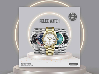 SOCIAL MEDIA BANNER FOR WATCH DESIGN banner branding design graphic design illustration logo motion graphics social media banner social media banner for watch ui ux vector watch banner watch banner design watch banner for web design watch design web banner web banner for watch