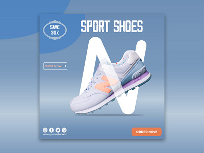 SOCIAL MEDIA SHOE BANNER banner branding design graphic design illustration logo motion graphics shoe shoe banner for social media shoe web banner shoes social media banner social media shoe banner tasnim siddike ui ux vector web banner web banner for shoe