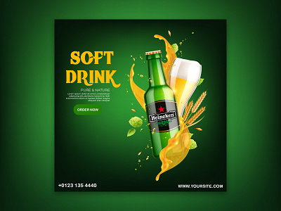 SOCIAL MEDIA SOFT DRINK BANNER banner branding design graphic design illustration logo motion graphics photoshop banner social media banner social media banner for drink soft drink soft drink banner tasnim siddike ui ux vector we banner web banner web banner for soft drink