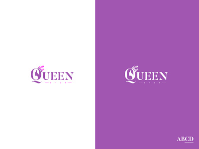 QueenShop branding design logo typography