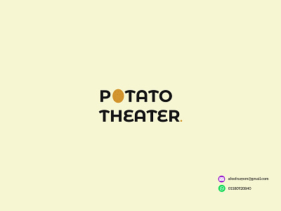 Potato Theater branding design graphic design illustration logo typography