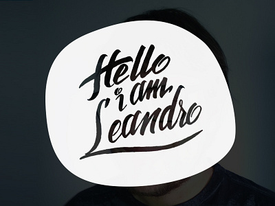 Hello World! calligraphy typography