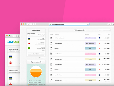GuiaBolso dashboard ui ux