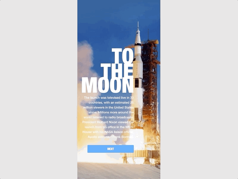 To The Moon animate animation app animation interface design invision studio invisionapp mobile animation personal space ui user interface design