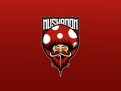 Mushroom Mascot angry branding cartoon design esport gamers gamers logo gaming illustration logo logo design mascot mushroom ui ux vector video channel
