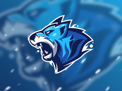 Wolf - Mascot Logo mascot logo strong wolf