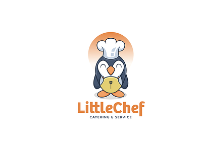 Penguin - Little Chef Mascot branding cartoon chef cute cute illustration design food gamers gaming illustration logo logo design mascot mascot logo penguin penguin logo penguin mascot ui ux vector