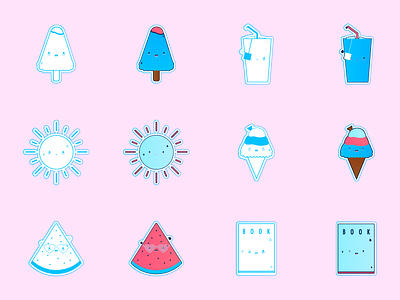 I'm Melting For You (icons) colored icons emoji icon desig icons outline stickers ui user interface
