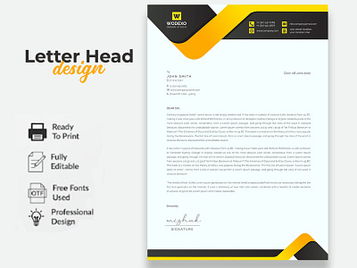 Business Letterhead Design by Chowdhury Mishuk on Dribbble