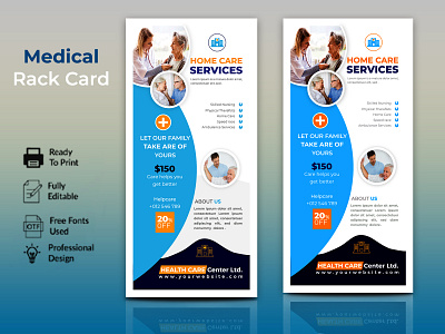 Medical DL Flyer branding businesscard cards design dl dlflyer dlflyers flyer graphic design illustration logo postcard rackcard rackcards ui ux vector