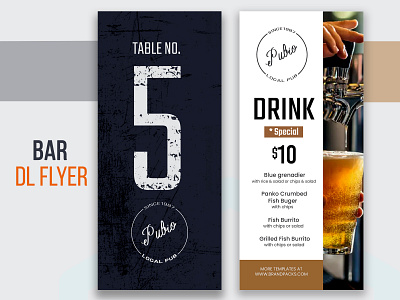 Bar DL Flyer/Rack Card