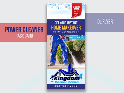 Professional Pressure Cleaner Service DL Flyer/Rack Card branding businesscard cleanerservice design dlflyer flyer flyers graphic design illustration industrycleaner logo postcard pressurecleaner rackcard rakcards ui ux vector