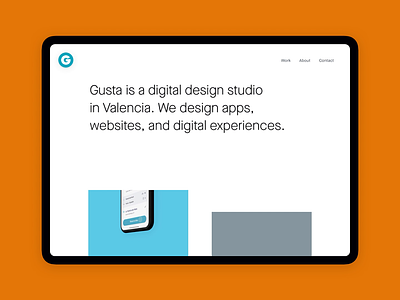 Gusta - New website design studio digital design portfolio webdesign website