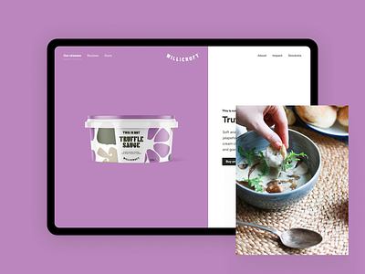 Willicroft Website - Product Page cheese ecommerce marketing site packaging product page shop vegan website website design willicroft