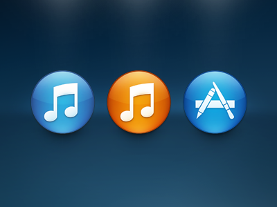 iTunes 11 + Mac App Store Icon app store icon itunes itunes 11 mac replacement