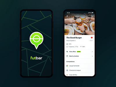 Futbar App - First Proposal android app bar football ios match mobile soccer sports