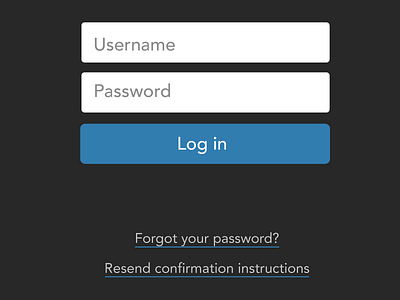 Login form form login