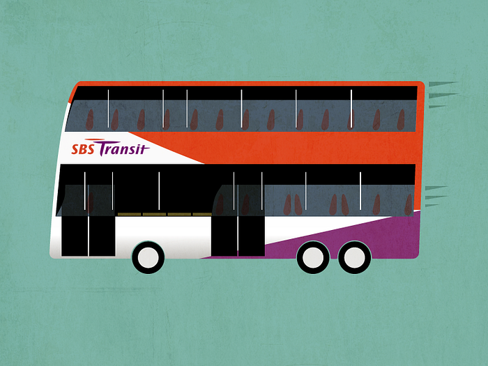 SBS Transit Bus, Singapore by Sigit on Dribbble