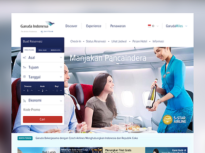 Garuda Indonesia website redesign airline exercise garuda indonesia redesign website