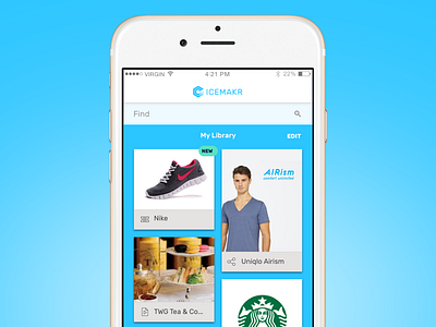 IceMakr app design ios mobile
