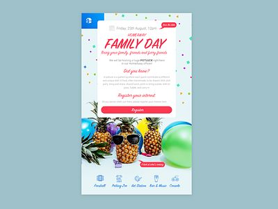 HomeAway Family Day Emailer design email emailer graphic