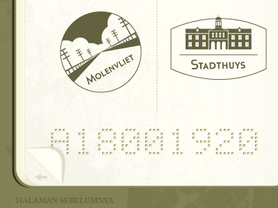 Kelana Batavia Stamps illustrations interfaces websites