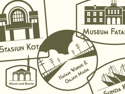 Jakarta's Old Town illustration