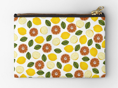 Orange and lemons. Texture for textiles