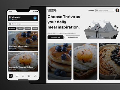 Helping Young Adults Achieve a Healthier Diet app design diet food healthy mobile recipe ui ux