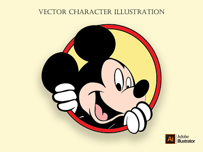 Mickey Mouse Vector animation branding design graphic design illustration typography ui vector
