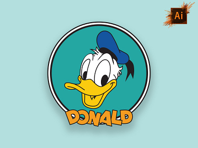 Donald Duck Vector branding design graphic design illustration logo typography ui vector