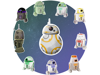 Astromech Legacy astromech bb 8 bb8 droid r2 d2 star wars starwars stickers theforceawakens