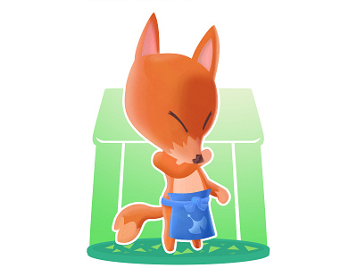 Redd - Animal Crossing (DailyXing #6) animal crossing animalcrossing animalxing fanart fox gaming nintendo redd videogames