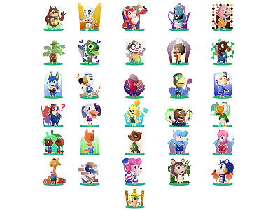 DailyXing - All 31 Animal Crossing Illustrations animal crossing animalcrossing character design characterdesign illustration