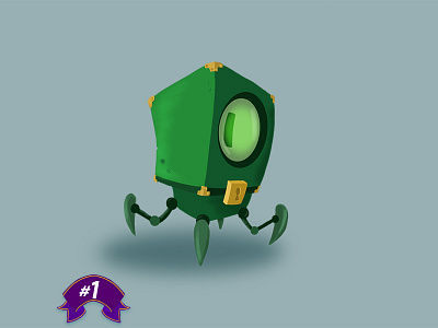 [1] An Unlock - #100Days100Characters character characterdesign enemy game gaming illustration key lock minion videogame