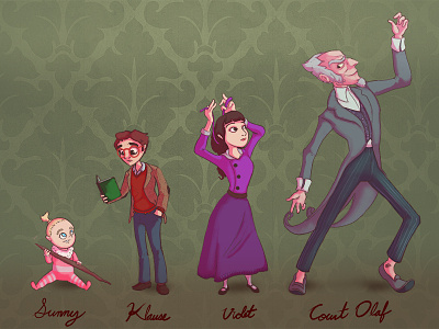 A Series of Unfortunate Events illustration character design characterdesign count olaf countolaf fan art illustration series of unfortunate events