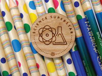 Science Superstar - Achievement badge