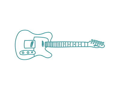 Telecaster Doodle doodle fender guitar illustration telecaster