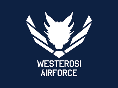 Westerosi Airforce airforce design dragons game of thrones got hbo illustration logo vector