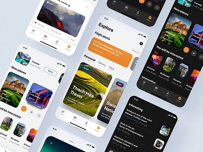Personal Travel Assistant App Design app design mobile ui ux