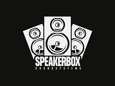 SpeakerBox Sound Systems branding design graphic design illustration logo typo typography vector