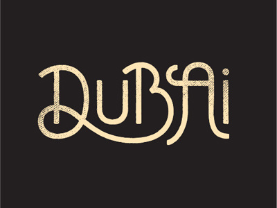 Dubai logo custom lettering dubai lettering logo logotype olga vasik texture typography