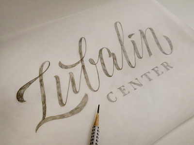 Lubalin Center brush lettering curves custom lettering lettering lubalin center script typography vintage