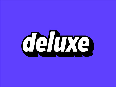 Deluxe branding design lettering logo logotype type typogrpahy