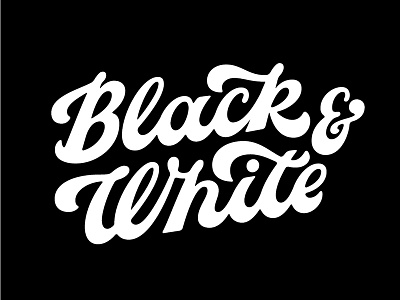 Black White bold hand lettering layout lettering logo logotype script type typography