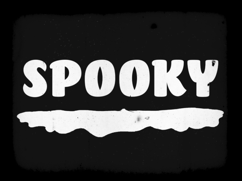 Spooky animation gif halloween illustration lettering spooky texture type typography zombie letters
